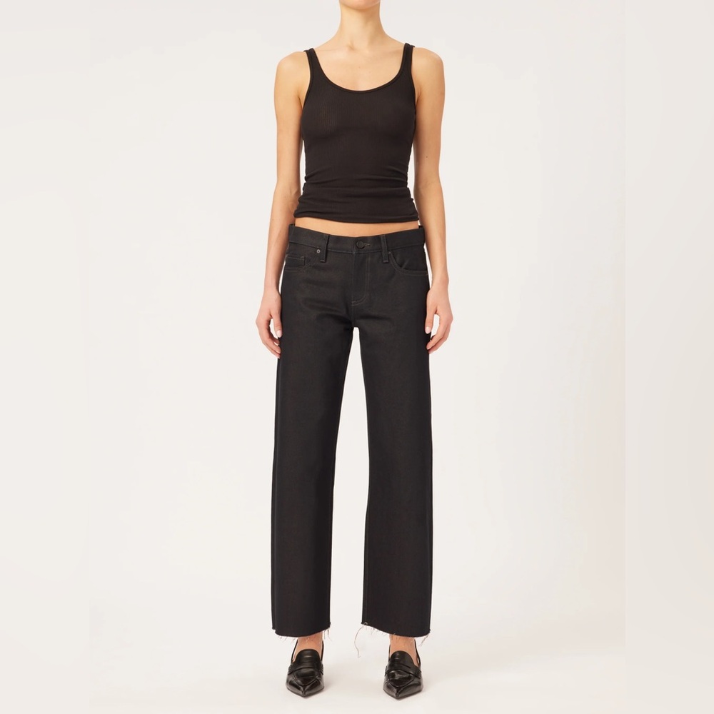 $209 NWT DL1961 Drue Low Rise Straight Jeans Vintage Eternity, 25